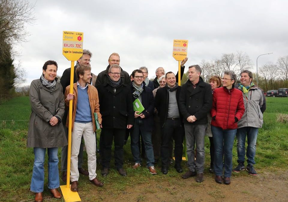 ECOLO se mobilise pour que le Trajet En Construction Liège-Marche devienne réalité